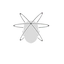 Atomic-valence tri-radii-oscillator icon