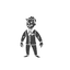 Shabby gambler suit icon